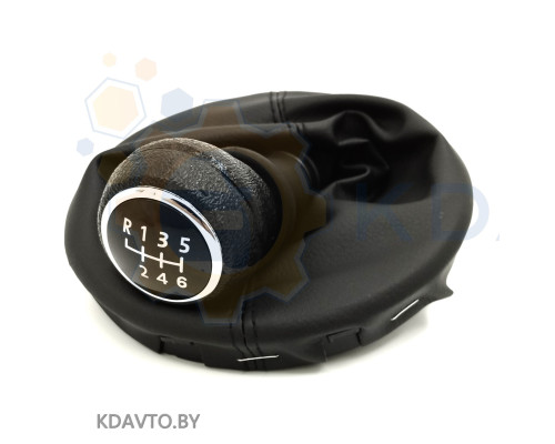 Автомобильная ручка КПП (ручка коробки переключения передач) +чехол к Volkswagen Transporter T5 2003г. - 2015г.